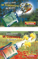 Lot De 6 Cartes Postales: TOURISME En LORRAINE: Offrez-vous Un Concentré D'émotions ! Biennale De L'aérostation. 2001 - Lorraine