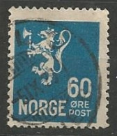 NORVEGE N° 123 OBLITERE - Oblitérés