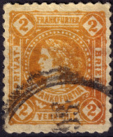 ALLEMAGNE / GERMANY - DR Privatpost FRANKURT (Privat Fr. Brief-Verkehr) 2p Orange - VF Used - Correos Privados & Locales