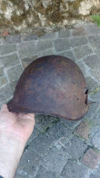 Ww2 - Elmetto Russo SSH40 - Battle Damaged - Casque Russia - Copricapi