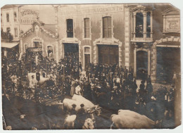 6507 Photo Photographie CHALON SUR SAONE - Défilé Carnaval Avenue De La Gare Jean Jaurès Boeuf FAFOURNOUX FROMHEIN - Oud (voor 1900)