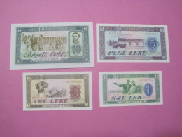 Albania Lot 4 Banknotes 1976 UNC. (26) - Albanien