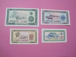 Albania Lot 4 Banknotes 1976 UNC. (27) - Albania