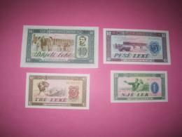 Albania Lot 4 Banknotes 1976 UNC. (33) - Albanië