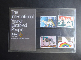 GREAT BRITAIN SG 1147 INTERNATIONAL YEAR OF THE DISABLED PRESENTATION PACK - Feuilles, Planches  Et Multiples