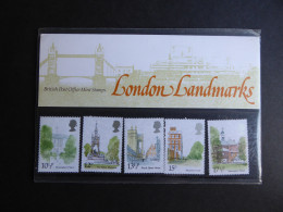 GREAT BRITAIN SG 1120-24 LONDON LANDMARKS PRESENTATION PACK - Fogli Completi