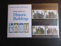 GREAT BRITAIN SG 1054-57 HISTORIC BUILDINGS PRESENTATION PACK - Fogli Completi