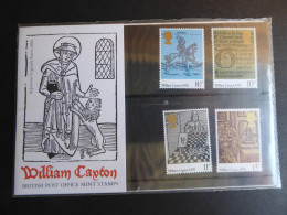 GREAT BRITAIN SG 1014-17 BRITISH PRINTING 500TH ANNIVERSARY PRESENTATION PACK - Volledige & Onvolledige Vellen