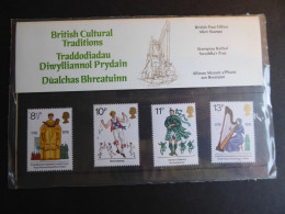 GREAT BRITAIN SG 1010-13 BRITISH CULTURAL TRADITIONS PRESENTATION PACK - Feuilles, Planches  Et Multiples