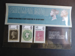 GREAT BRITAIN SG 835-37 PHILYMPIA 70 STAMP EXHIBITION PRESENTATION PACK - Sheets, Plate Blocks & Multiples