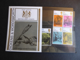GREAT BRITAIN SG 824-28 LITERARY AANIVERSARIES PRESENTATION PACK - Feuilles, Planches  Et Multiples