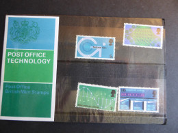 GREAT BRITAIN SG 808-11 BRITISH POST OFFICE TECHNOLOGY PRESENTATION PACK - Volledige & Onvolledige Vellen