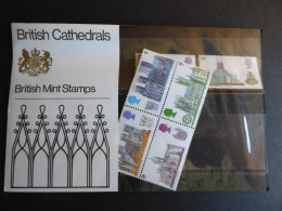 GREAT BRITAIN SG 796-801 BRITISH ARCHITECHTURE CATHEDRALS PRESENTATION PACK - Sheets, Plate Blocks & Multiples