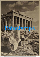 204107 GREECE PARTHENON YEAR 1950 CIRCULATED TO ARGENTINA POSTAL SATIONERY POSTCARD - Entiers Postaux