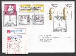 Portugal Lettre Recommandée Cachet Commémoratif Expo Philatélique Cinfães Viseu 1993 R Coverevent Pmk Stamp Expo - Postal Logo & Postmarks