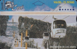 Argentina - L&G, AR-Popi-14, San Martin De Los Andes, 407E, Cable Cars, 10.000ex, 7/94, Mint - Argentine