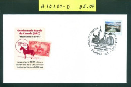 Police; GRC / RCMP; 150 Ans / Years; Oblitération Spéciale Cancel Enveloppe Souvenir (10189-D) - Briefe U. Dokumente