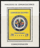2622E - COLOMBIA - 1962 - MI#: BLOCK 26 - "O.E.A." - MNH.-  FLAGS / BANDERAS - Timbres
