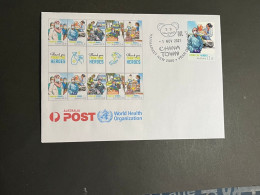 (4 P 17) COVID-19 In Australia (with Ambulance COVID-19 Stamp) - Cartas & Documentos