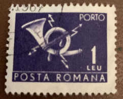 Romania 1967 Postage Due 1L - Used - Portomarken