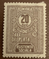 Romania 1922 Tax Due Numeral 20B - Used - Revenue Stamps