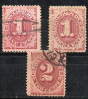 2633C - US.1884 - POSTAGE DUE STAMPS -SC#: J15-J16 -MH/USED - CV$ 76.00 - Postage Due