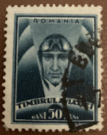 Romania 1933 National Fund Aviation Aviator 50B - Used - Revenue Stamps