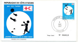 Côte D'Ivoire => Enveloppe FDC - Journée Nationale De La Croix-Rouge / Que Vive L'enfant - ABIDJAN - 8 Mai 1987 - Côte D'Ivoire (1960-...)