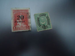 TURKEY   OTTOMAN USED STAMPS   2 OVERPRINT - Other & Unclassified