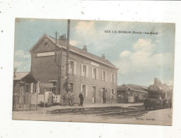 Cp, Chemin De Fer,  La Gare Avec Train , 59, SIN LE NOBLE, écrite - Estaciones Con Trenes