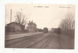 Cp, Chemin De Fer, La Gare Avec Train , 91 , LIMOURS,  écrite - Estaciones Con Trenes