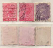Australien South Australia 1905-11 MiNr.: 108a/b; 109 Gestempelt, Used Sg: 294, 294a, 295 - Used Stamps