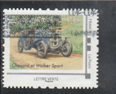 FRANCE 2018 ISSU COLLECTOR VOITURES DE SPORT CHENARD ET WALKER SPORT OBLITERE - Collectors