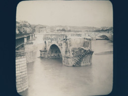 Italie - ROME - ROMA - Plaque De Verre Ancienne (1906) - Ancien Pont Émilius - Ponti