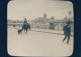 Italie - ROME - ROMA - Plaque De Verre Ancienne (1906) - Le Pont Émilius, Sur Le Tibre - Ponti