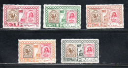 SOMALIA AFIS 19523 CINQUANTENARIO PRIMI FRANCOBOLLI SOMALI SERIE COMPLETA COMPLETE SET MNH - Somalie (AFIS)