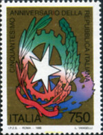 131739 MNH ITALIA 1996 50 ANIVERSARIO DE LA REPUBLICA ITALIANA - Sonstige & Ohne Zuordnung