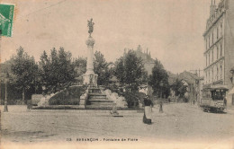 Besançon * Place Et La Fontaine De Flore * Tram Tramway - Besancon