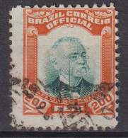 1906 Brasilien Mi:BR D5, Sn:BR O5, Yt:BR S5, Afonso Augusto Moreira Pena, Dienstmarke - Used Stamps