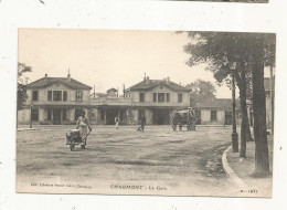 Cp, Chemin De Fer, La Gare , 52, CHAUMONT,  écrite 1917 - Stazioni Senza Treni