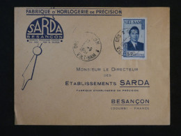 BQ16 VIETNAM   BELLE LETTRE  HORLOGERIE 1951  SAIGON A BESANCON FRANCE +AFF. INTERESSANT+ - Vietnam