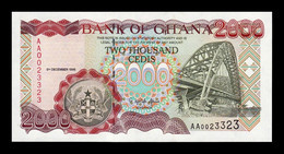 Ghana 2000 Cedis 1996 Pick 33a Sc Unc - Ghana