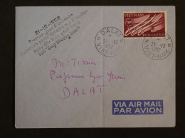 BQ16 VIETNAM   BELLE LETTRE CURIOSITé FDC 1952  DALAT +AFF. INTERESSANT+ - Viêt-Nam