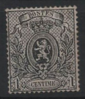 TIMBRE Belgique - COB 23 (*) 1c Sans Gomme - 1866 - Cote 90+70% Soit 153 - 1866-1867 Kleine Leeuw