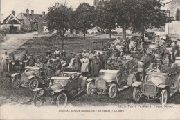 ORLEANS. - Dépôt Du Service Automobile - En Convoi - Le Parc. Belle Correspondance De 1917 - Orleans
