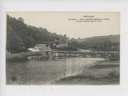 Chateauneuf Du Faou, Vue Sur L'Aulne Vers Le Pont (Bretagne - Finistère  Cp Vierge) - Châteauneuf-du-Faou