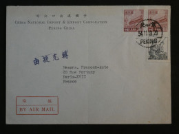 BQ16 CHINA  BELLE LETTRE  1954 PEKING A PARIS  FRANCE  ++AFF. INTERESSANT+ - Brieven En Documenten