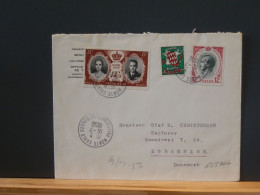 65/599  LETTRE MONACO 1956  POUR LE DANMARK - Lettres & Documents