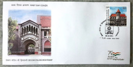 INDIA 2021 Deccan College Bicentenary FDC - Briefe U. Dokumente