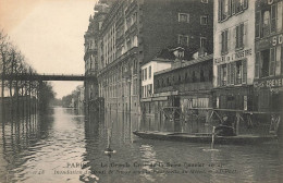 Paris * 16ème * Inondation Du Quai De Passy Sous La Passerelle Du Métro * Grande Crue De La Seine Janvier 1910 - District 16